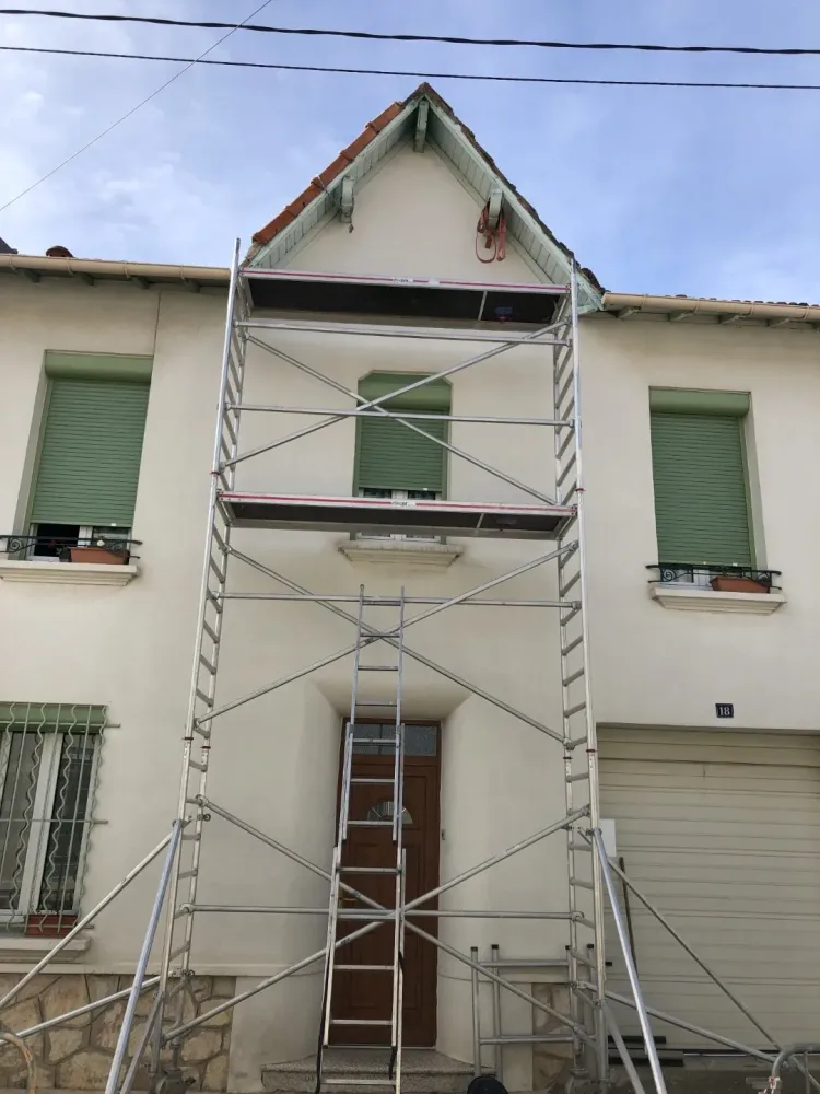 Facade renovation echaffaudage