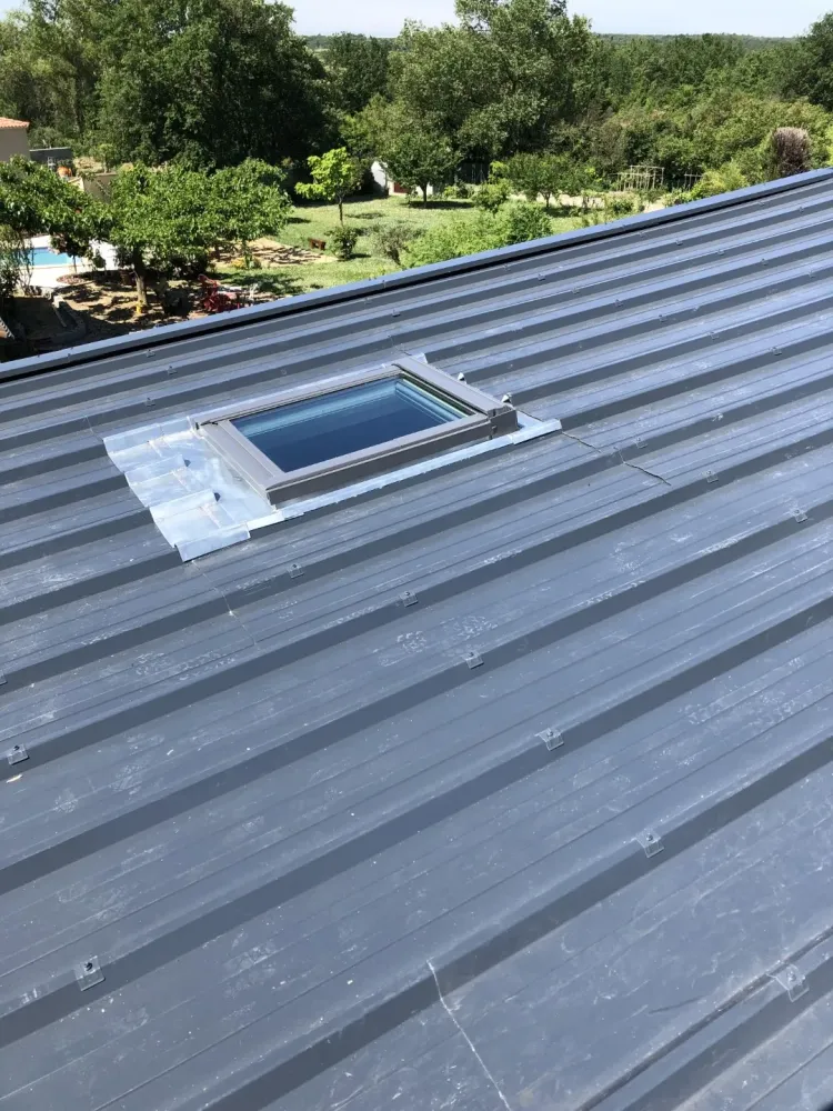 Toit velux gris